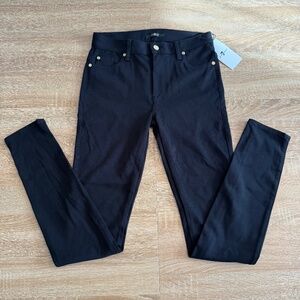 7 FOR ALL MANKIND Double Knit Skinny Pants Black Women’s Size 27